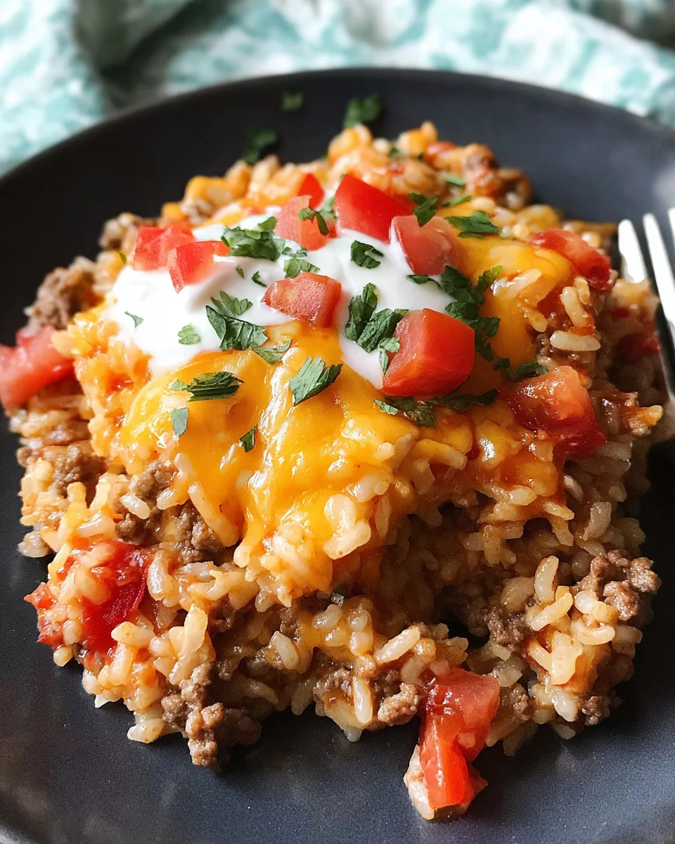 Cheesy Taco Rice Recipe