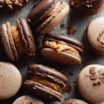 Chocolate Peanut Butter Macarons