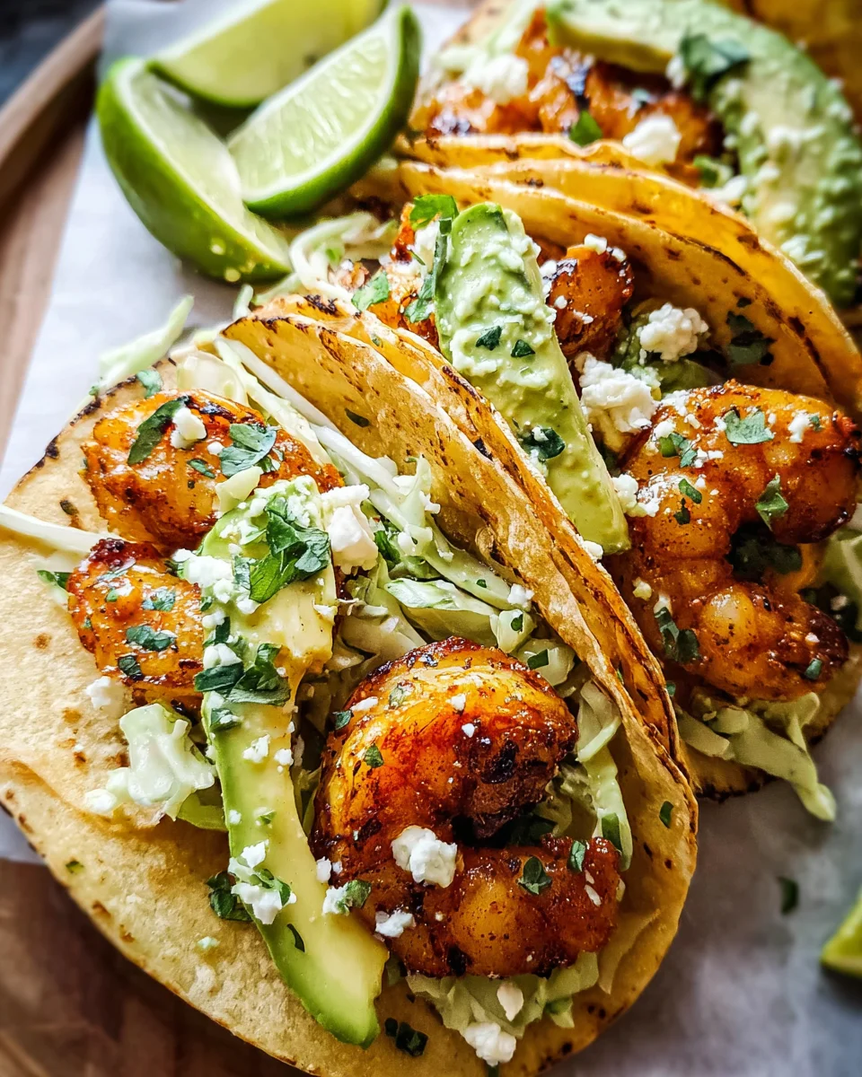 Cilantro Lime Shrimp Tacos with Creamy Slaw 24 Cilantro Lime Shrimp Tacos with Creamy Slaw