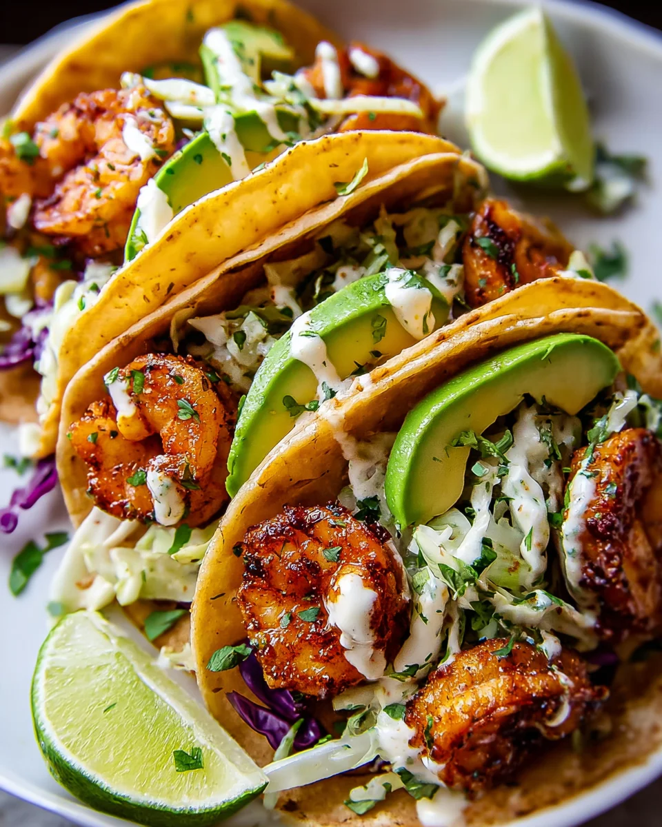 Cilantro Lime Shrimp Tacos with Creamy Slaw 18 Cilantro