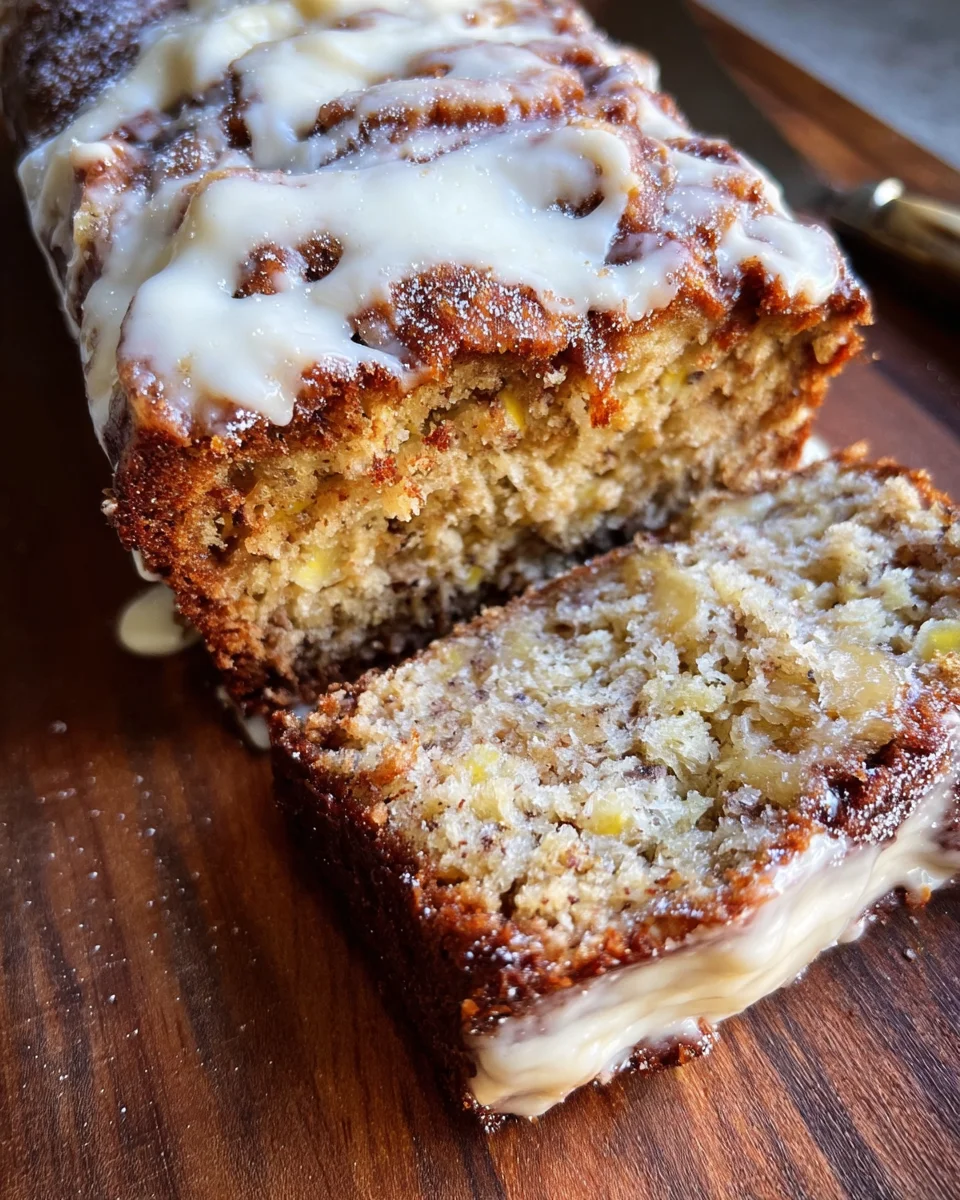 Cinnamon Roll Banana Bread