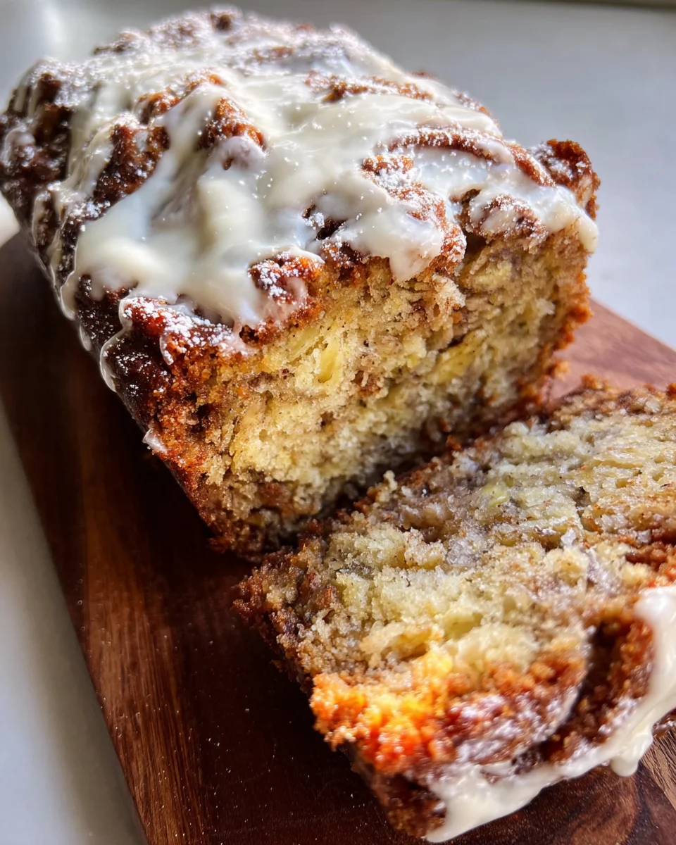 Cinnamon Roll Banana Bread 21 Cinnamon