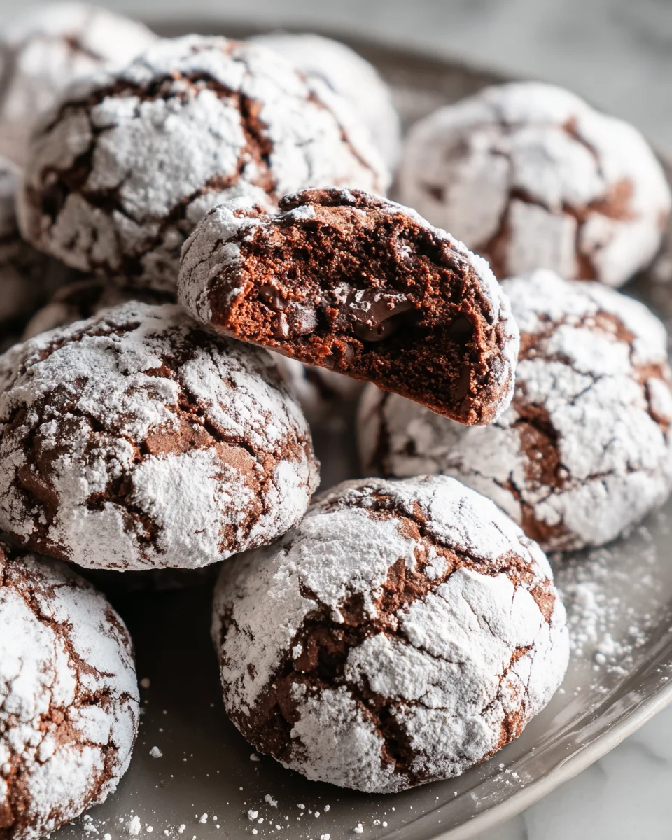Classic Chocolate Snowball Cookies