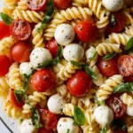 Creamy Caprese Pasta Salad