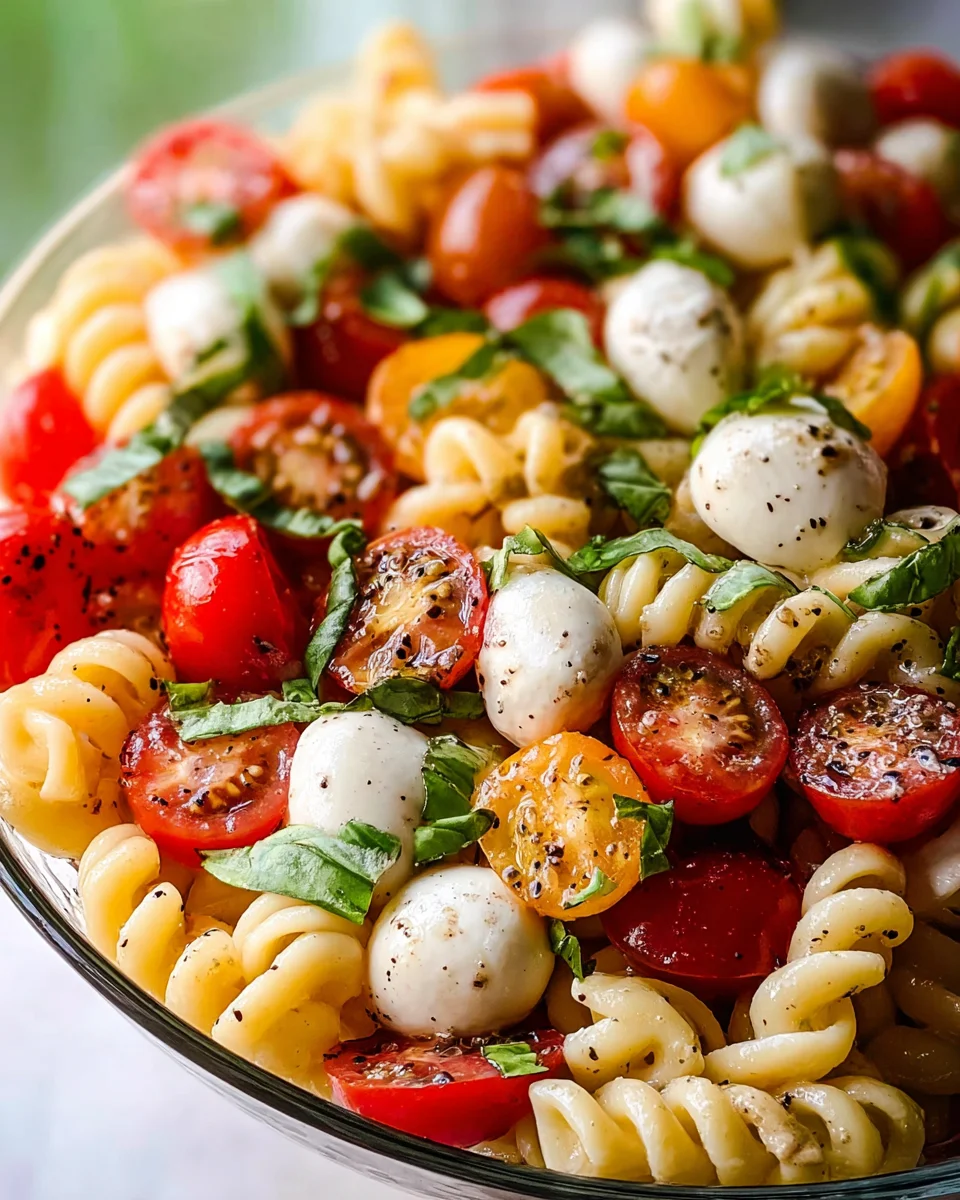 Creamy Caprese Pasta Salad 19 Creamy