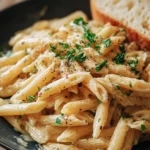 Creamy Garlic Penne Pasta