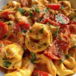 Creamy Tortellini with Tomatoes