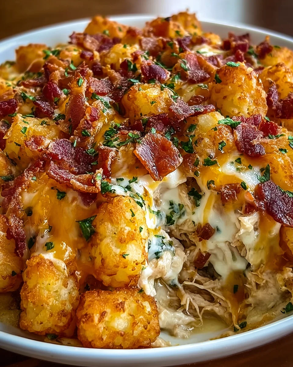Easy Chicken Bacon Ranch Tater Tot Casserole 27 Easy Chicken Bacon Ranch Tater Tot Casserole