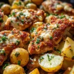 Garlic Parmesan Chicken and Potatoes (One-Pan Dinner)