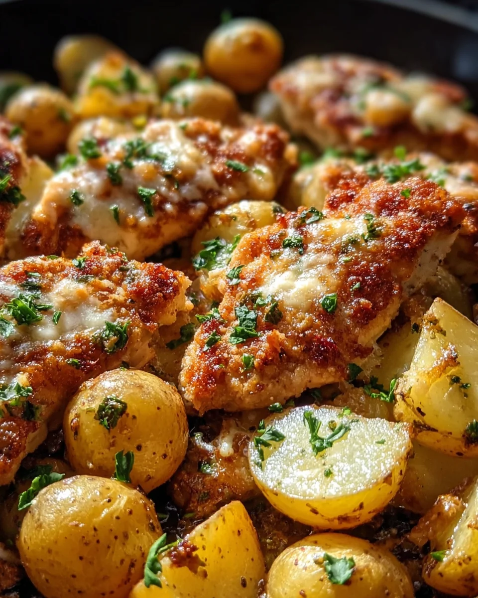 Garlic Parmesan Chicken and Potatoes (One-Pan Dinner) 31 Garlic Parmesan Chicken and Potatoes (One-Pan Dinner)