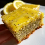 Glazed Lemon Poppy Seed Bars