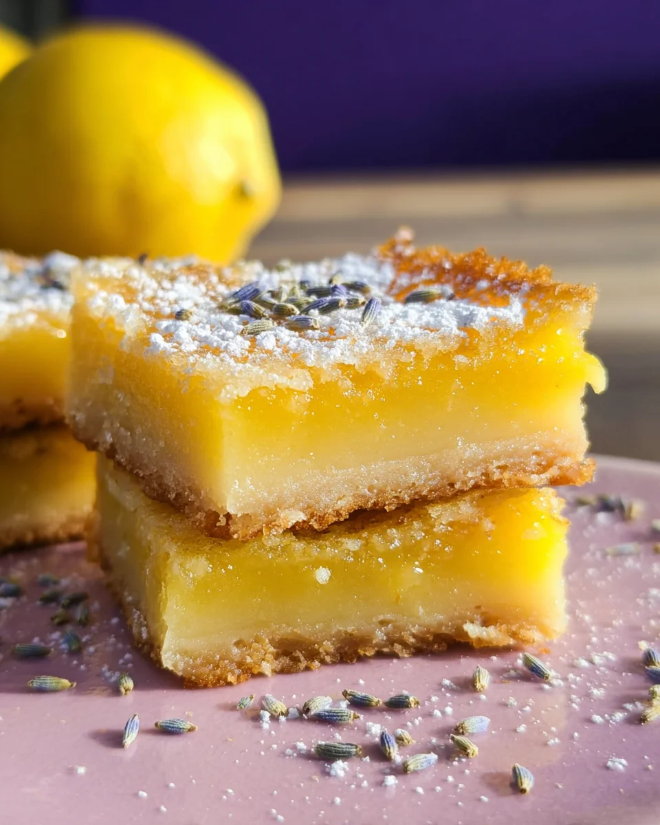 Lavender Lemon Bars