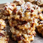 No-Bake Coconut Praline Cookies