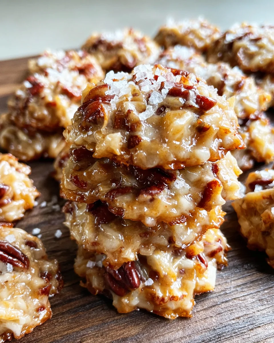 No-Bake Coconut Praline Cookies