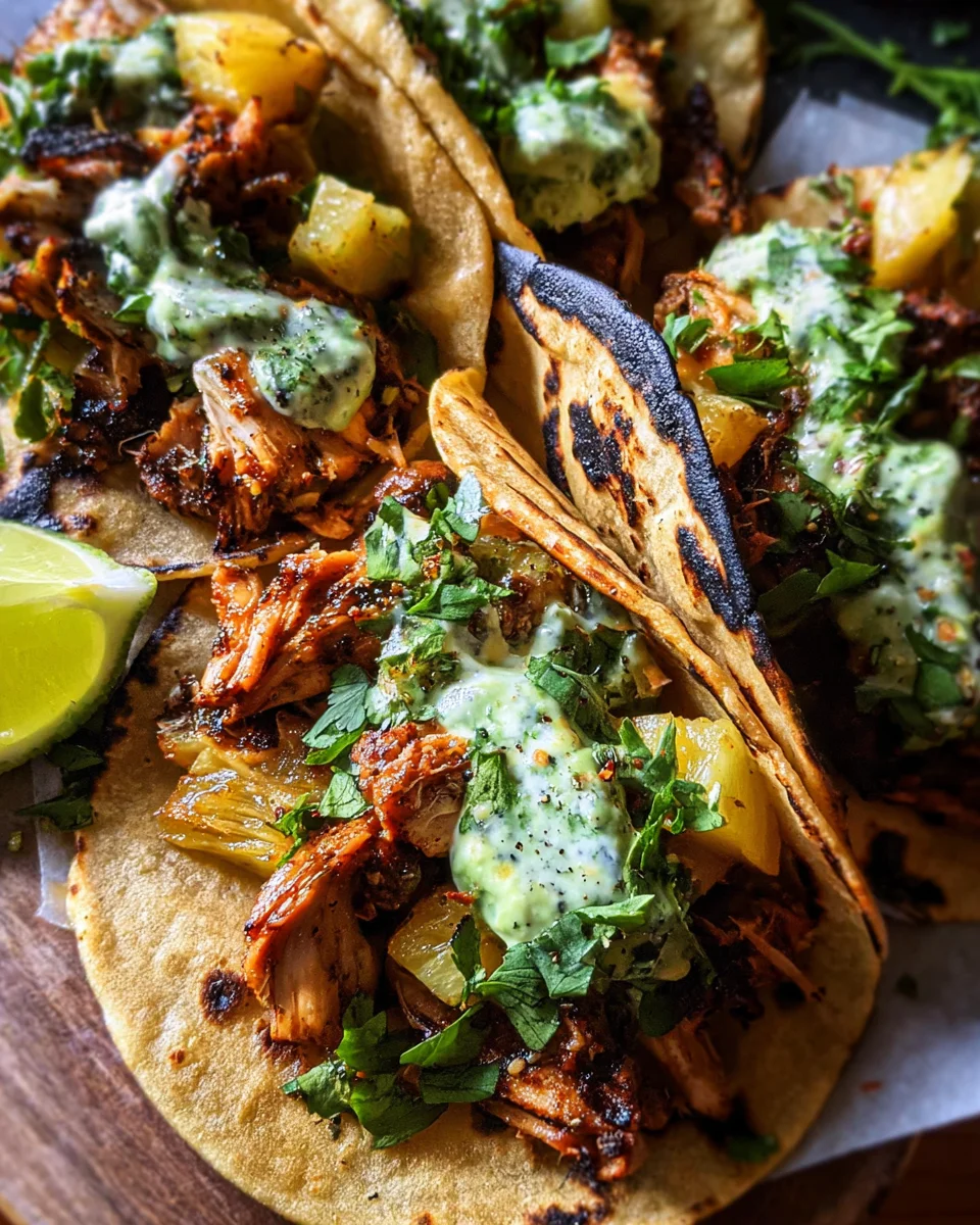 One Pan Chicken & Pineapple Tacos