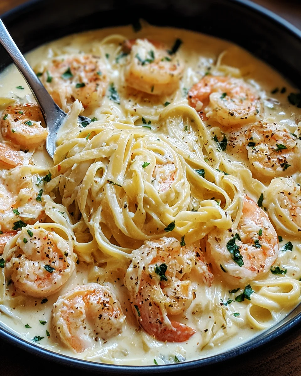 One Pot Shrimp and Crab Alfredo 20 One