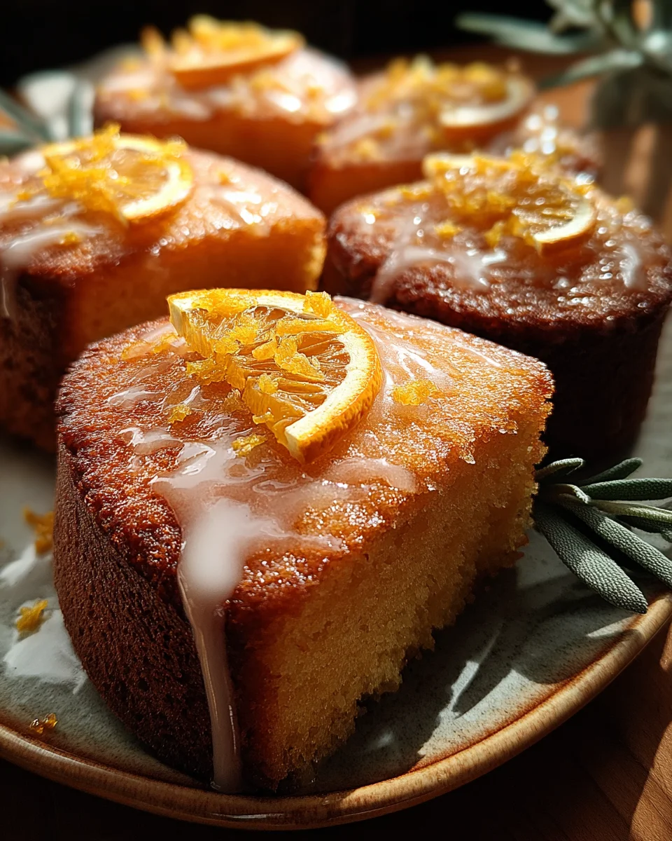 Orange Ginger Honey Cakes 24 Orange