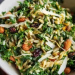 Orzo Kale Salad with Lemon Vinaigrette