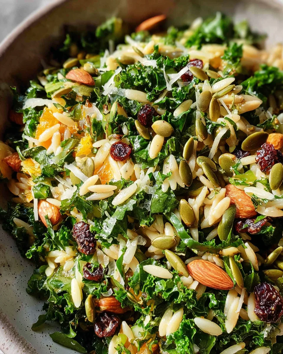 Orzo Kale Salad with Lemon Vinaigrette 23 Orzo