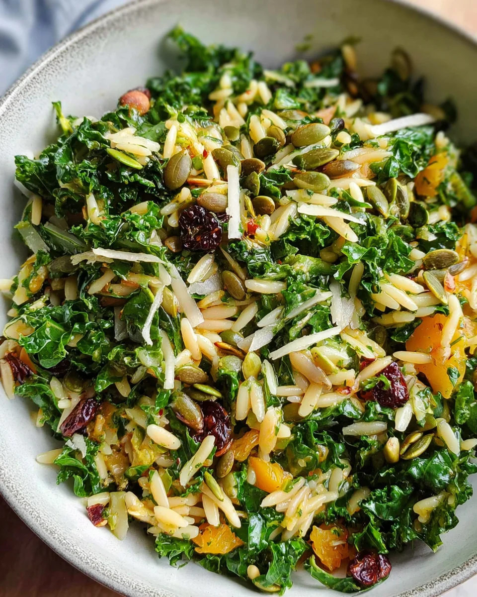 Orzo Kale Salad with Lemon Vinaigrette 24 Orzo