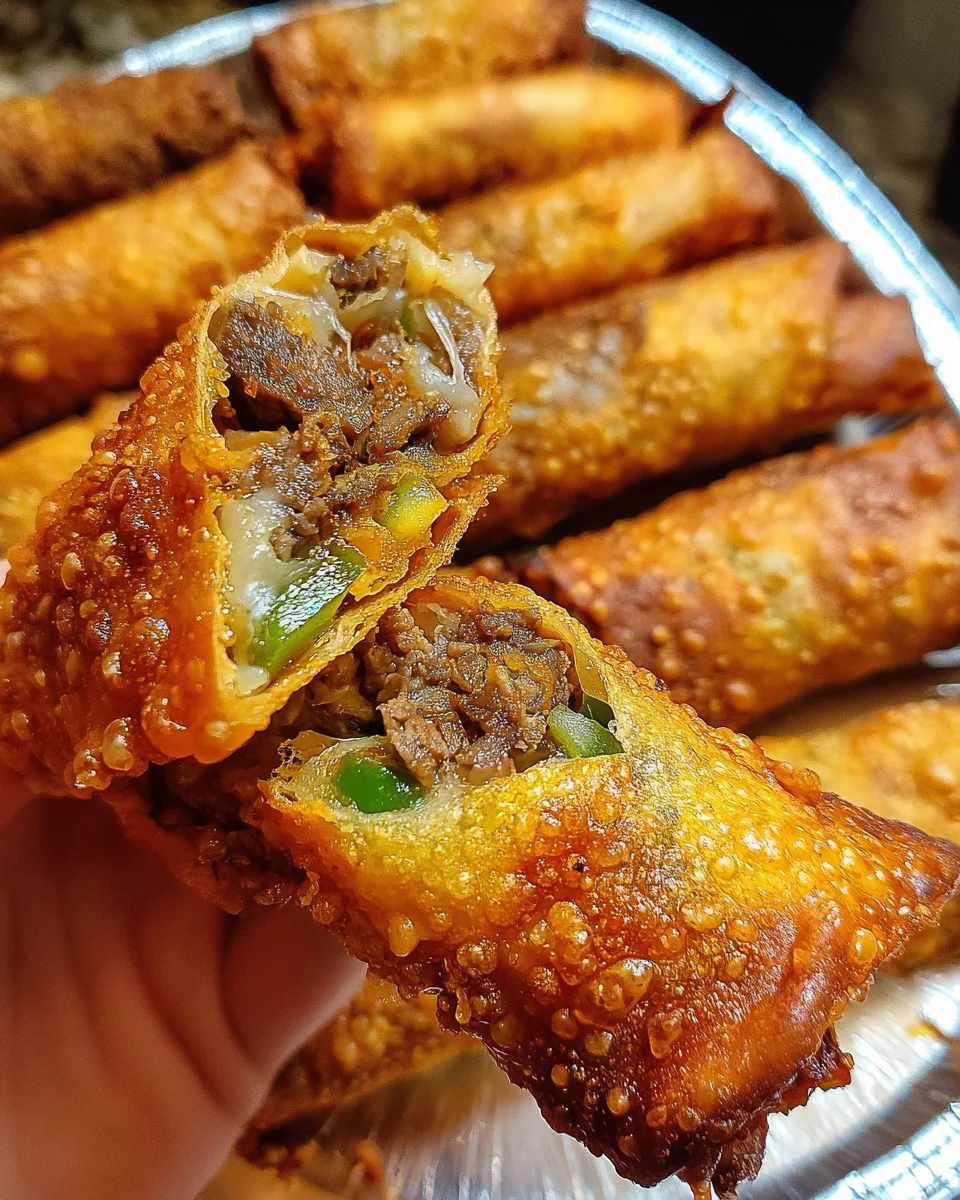 Philly Cheesesteak Egg Roll