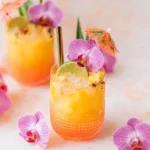 Pineapple Mango Rum Punch Recipe That is Almost too Pretty to Drink