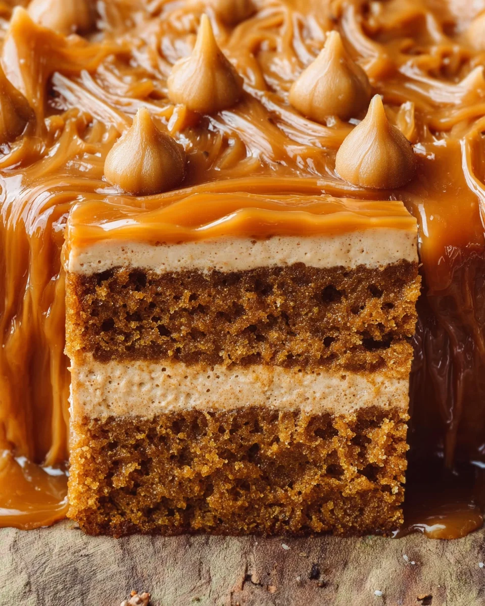 Pumpkin Cake with Caramel Cream Cheese Frosting 19 Pumpkin