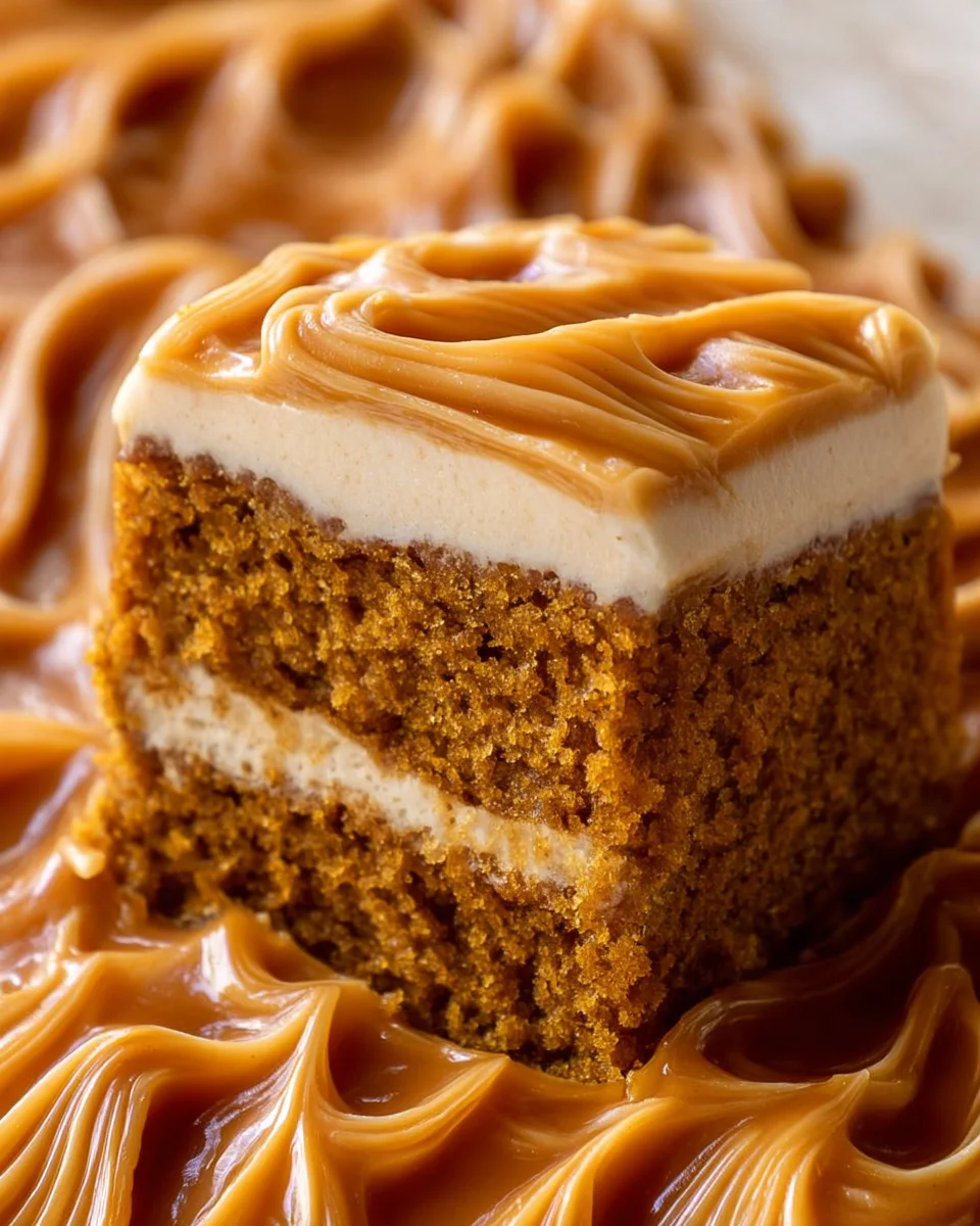Pumpkin Cake with Caramel Cream Cheese Frosting 20 Pumpkin