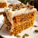 Pumpkin Spice Cake with Brown Sugar Cream Cheese Frosting