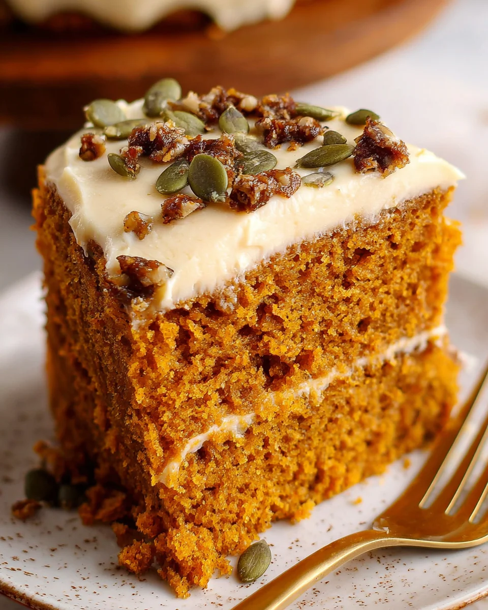 Pumpkin Spice Cake with Brown Sugar Cream Cheese Frosting 31 Pumpkin