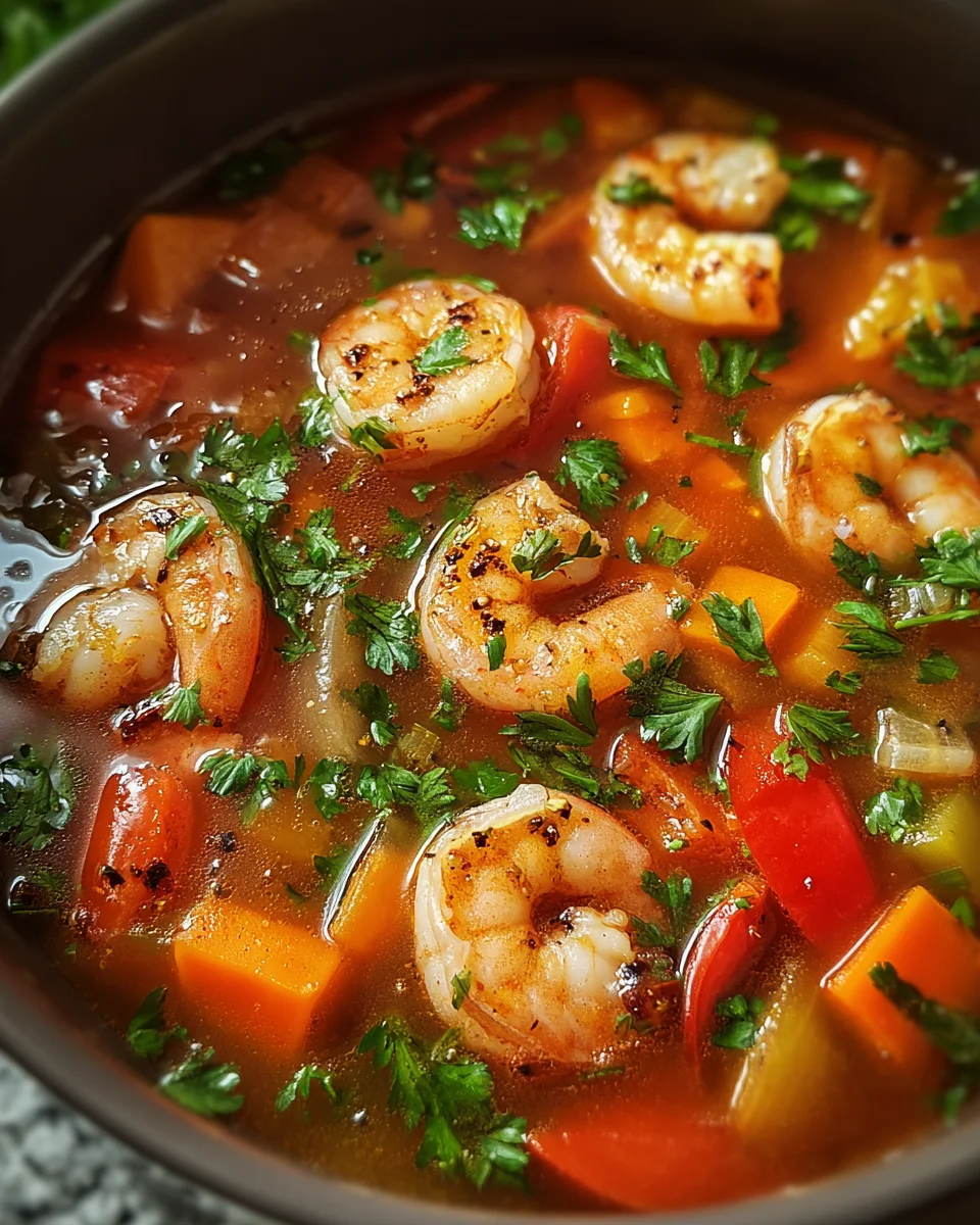 Quick and Spicy Shrimp Soup