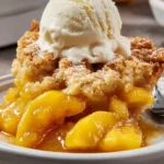 Ridiculously Easy Peach Cobbler