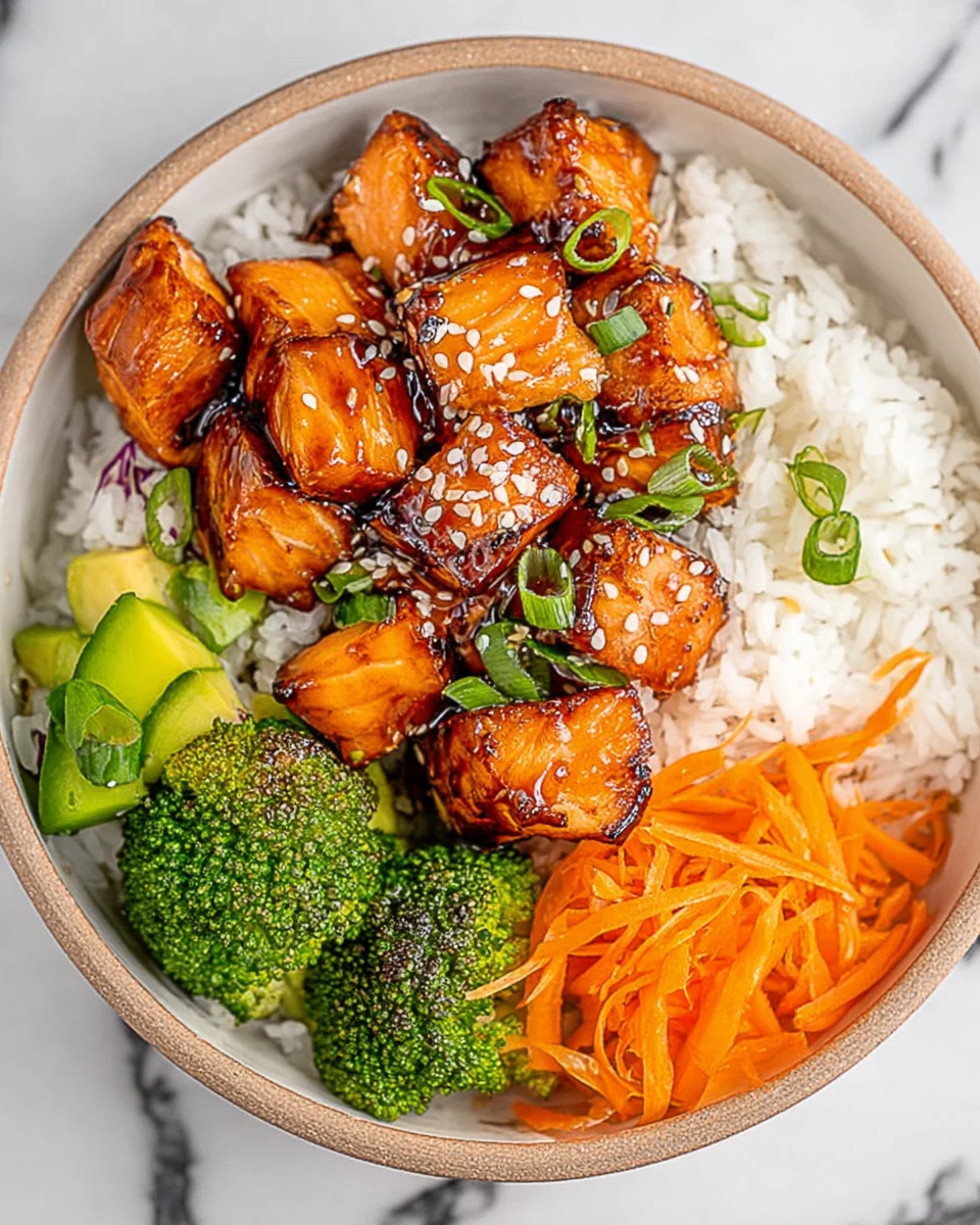 Salmon Teriyaki Bowl 19 Salmon
