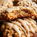 Seriously Thick & Chewy Chai Oatmeal Cookies with Maple Glaze