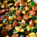 Skillet Sausage and Zucchini