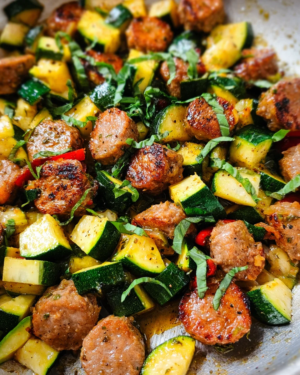 Skillet Sausage and Zucchini 21 Skillet