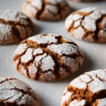 Soft and Spiced Gingerbread Crinkle Cookies