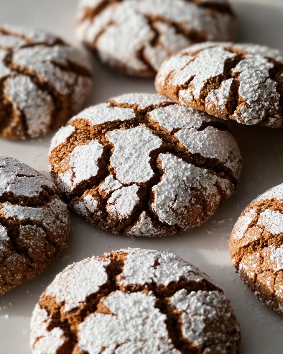 Soft and Spiced Gingerbread Crinkle Cookies 25 Soft