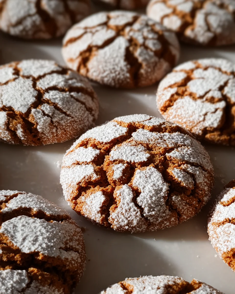 Soft and Spiced Gingerbread Crinkle Cookies 26 Soft