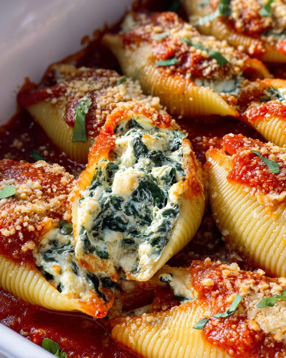 Spinach and Ricotta Stuffed Shells Recipe 21 Spinach