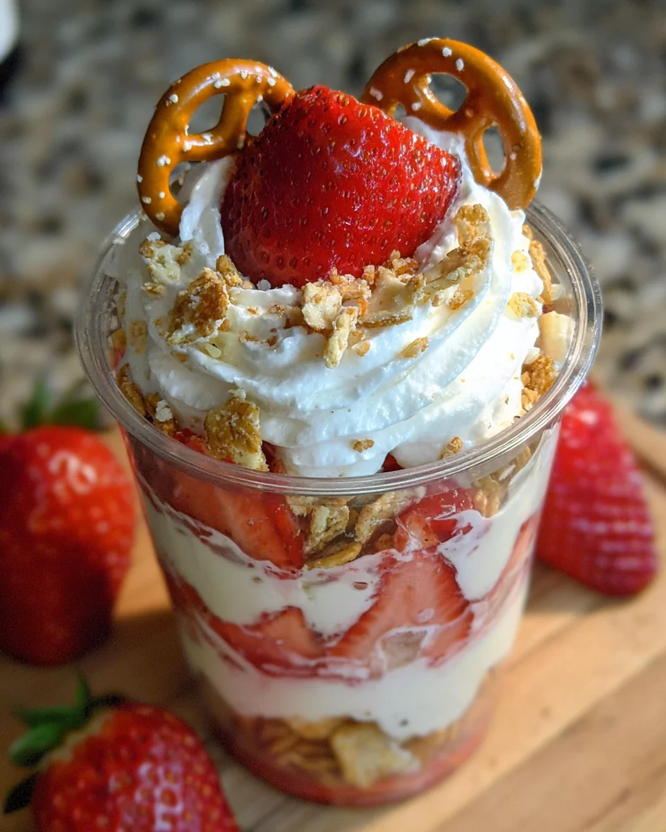 Strawberry Pretzel Salad Parfaits 17 Strawberry