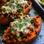 Turkey Taco Stuffed Sweet Potatoes