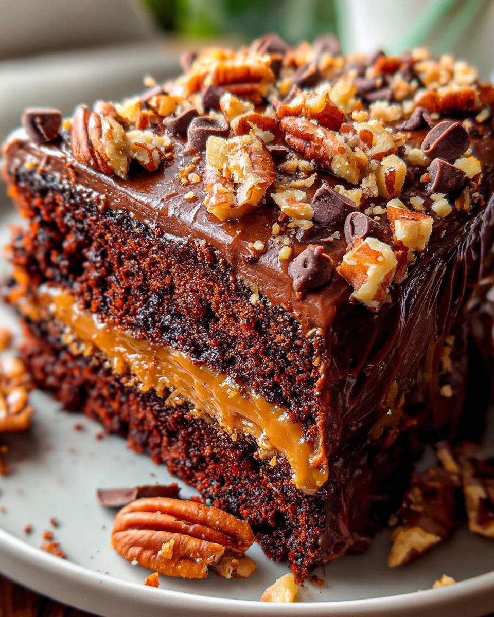 Turtle Caramel Cake 18 Turtle Caramel Cake