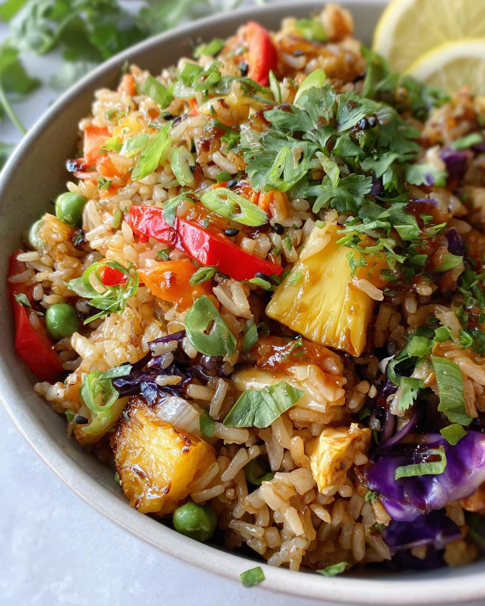 Vegan Pineapple Fried Rice 21 Vegan