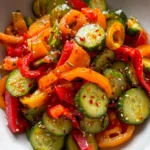 Viral TikTok Cucumber & Bell Pepper Salad