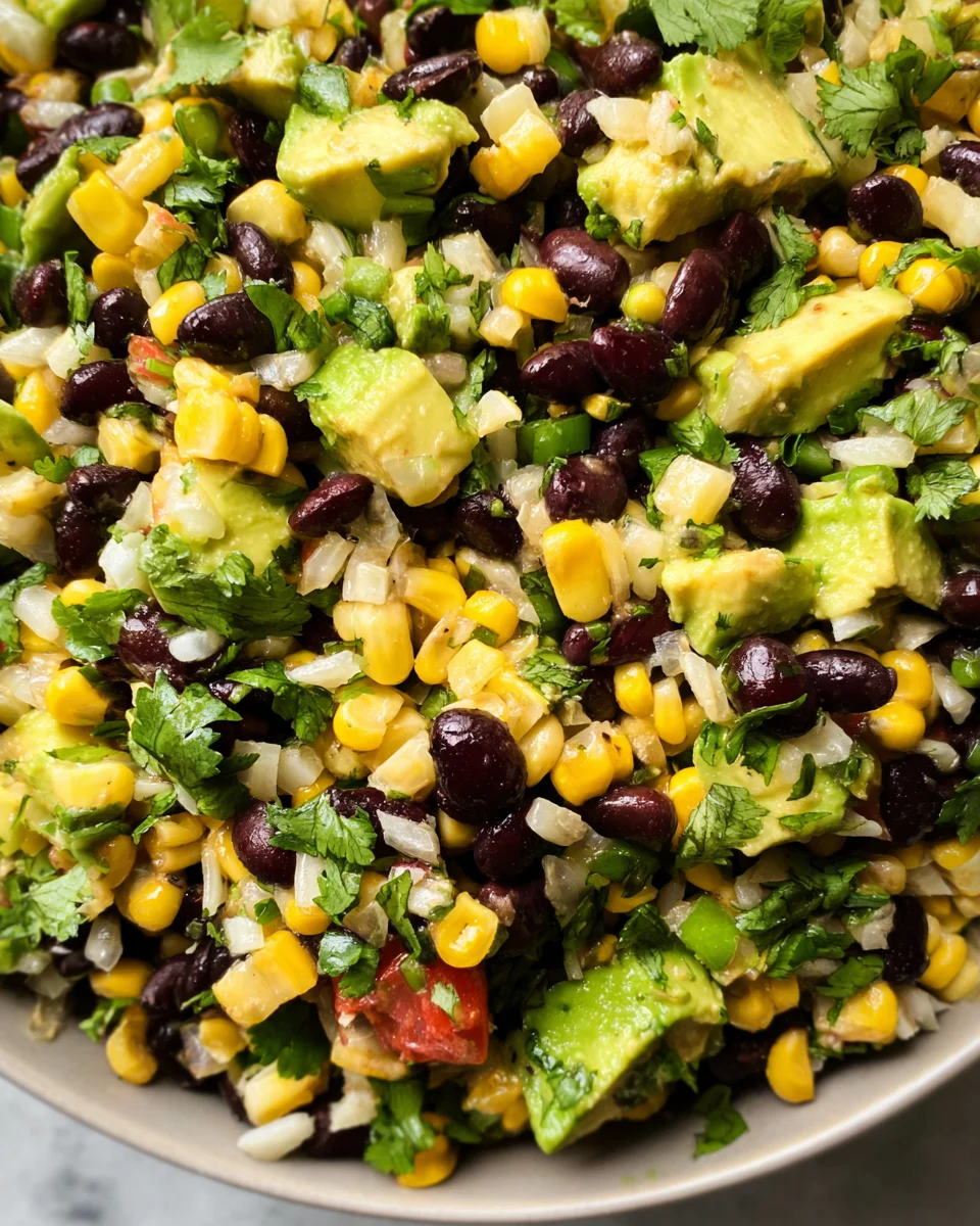 Black Bean Corn Avocado Salad