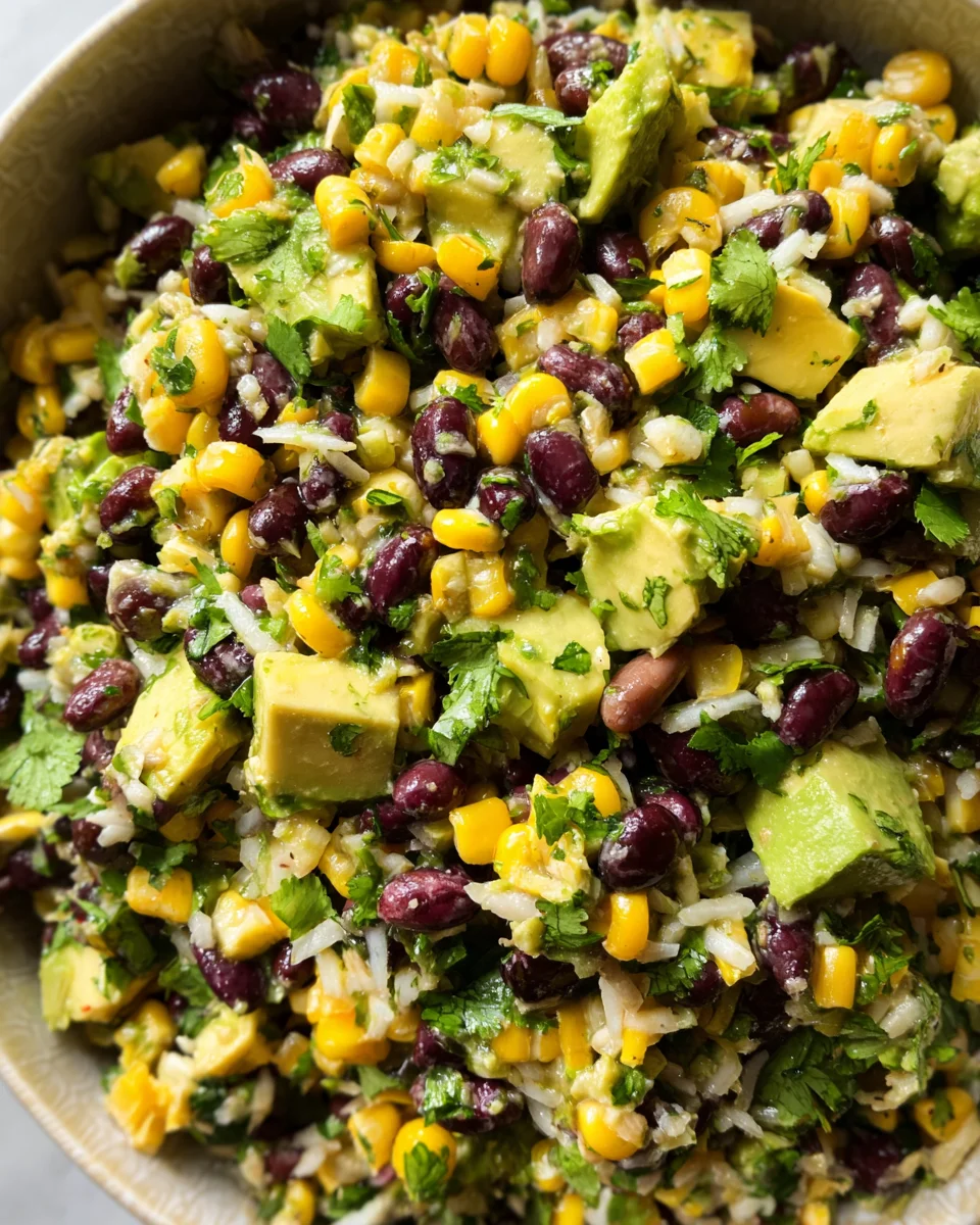 Black Bean Corn Avocado Salad 23 Black