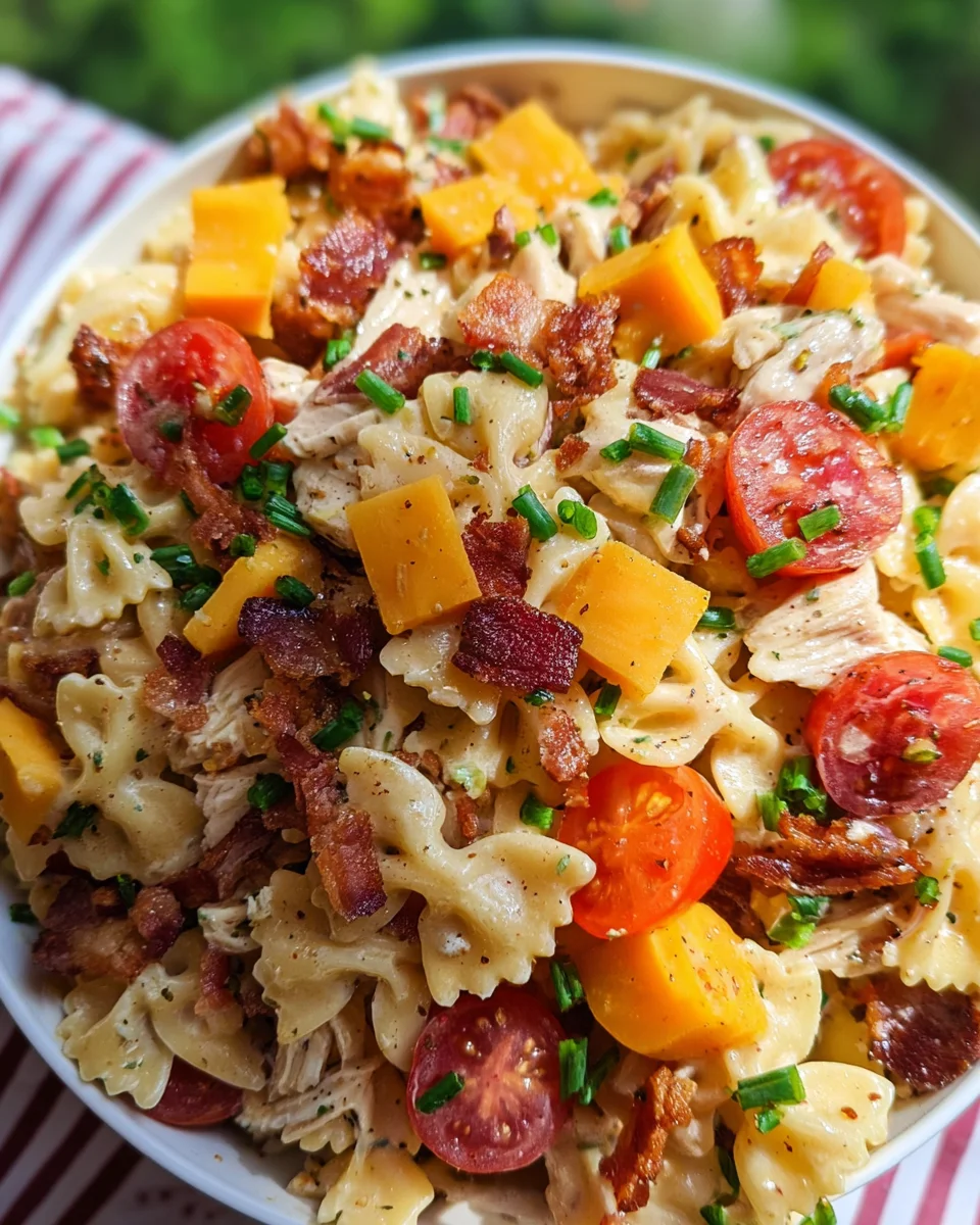 Crack Chicken Pasta Salad