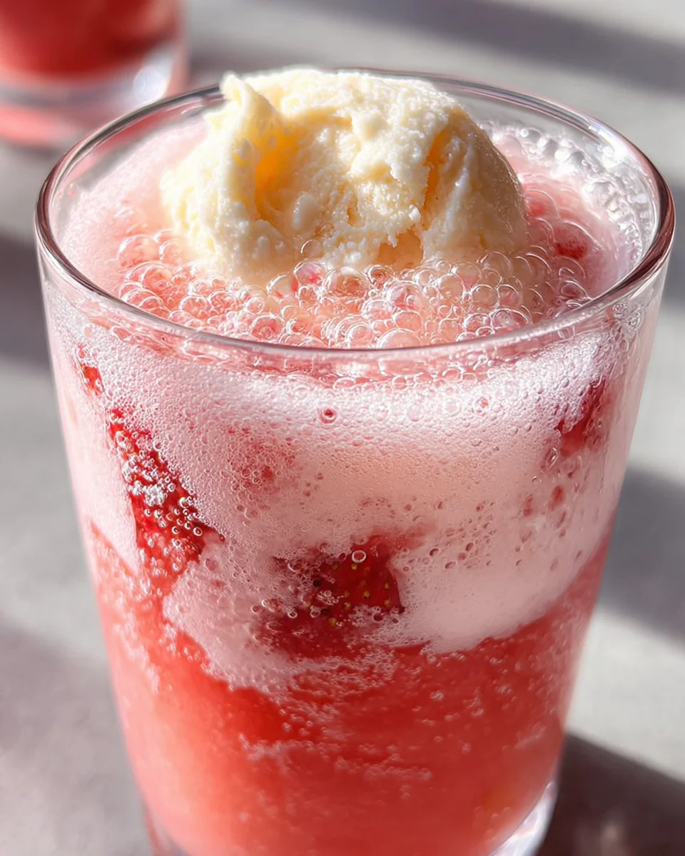 Sparkling Strawberry Float 13 Sparkling